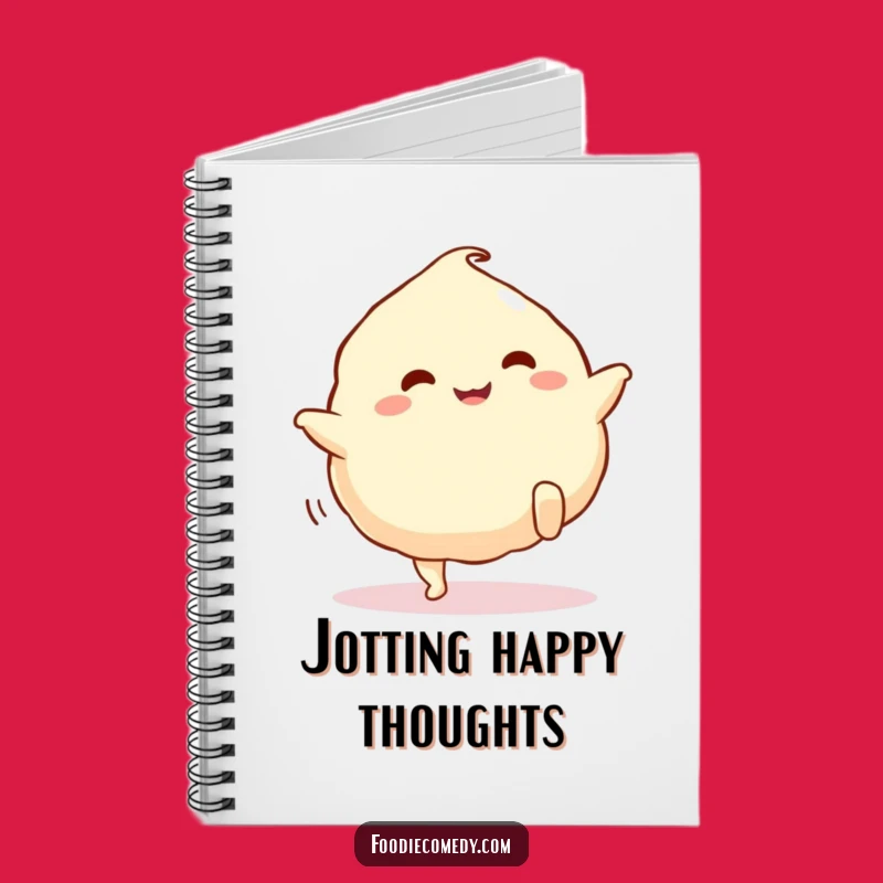 Funny Dumpling Kick Notebook - Jot Down Ideas with Cartoon Legs and Happy Kicks