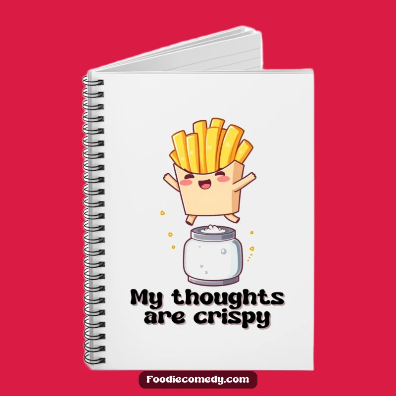 Funny French Fry Leap Notebook - Kawaii Journal for Ideas