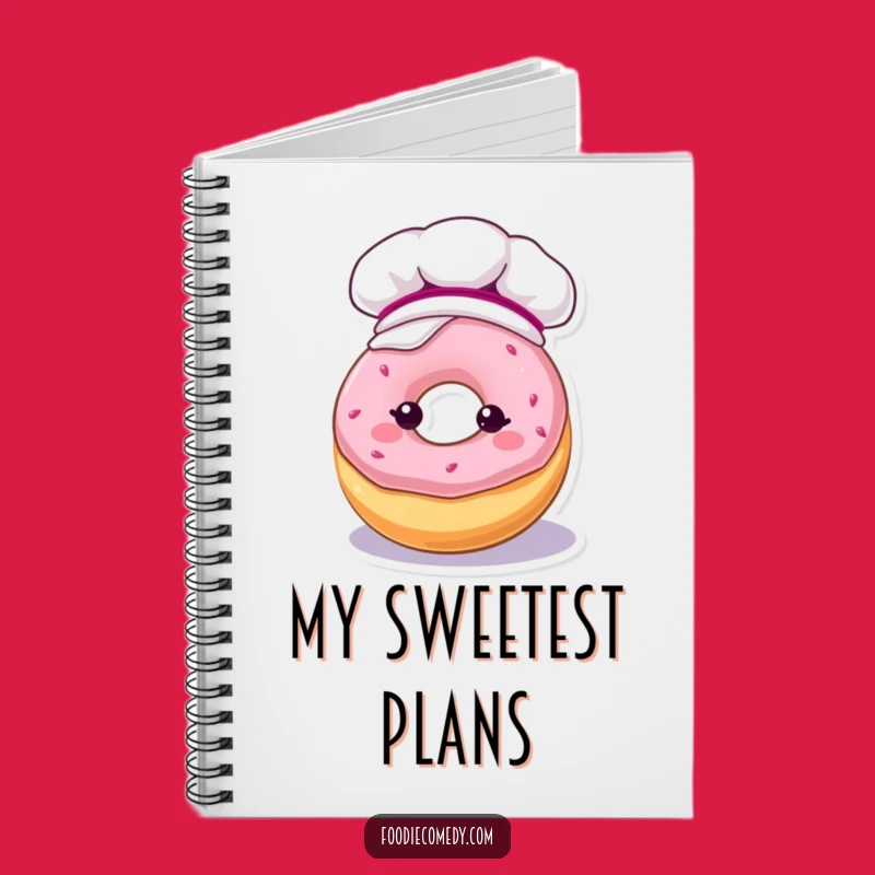Funny Frosty Donut Notebook - Cute Kawaii Baker Donut Journal - Perfect Funny Gift