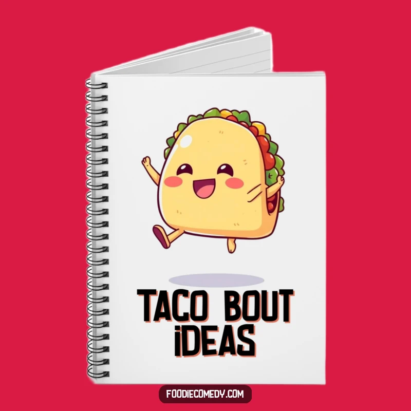 Funny Jumping Taco Notebook - Hilarious Journal for Fiesta Ideas