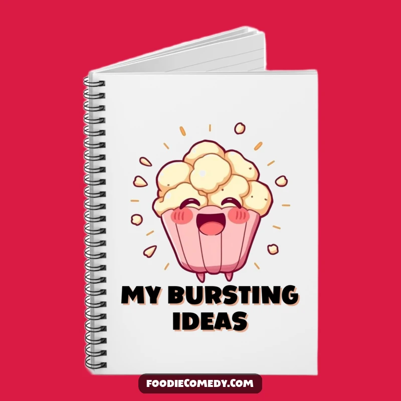 Funny Kawaii Popcorn Notebook, Exploding Journal, Creative Gift