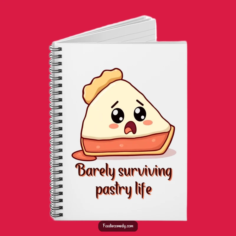 Funny Lost Crust Pie Slice Notebook - Jot Down Funny Thoughts