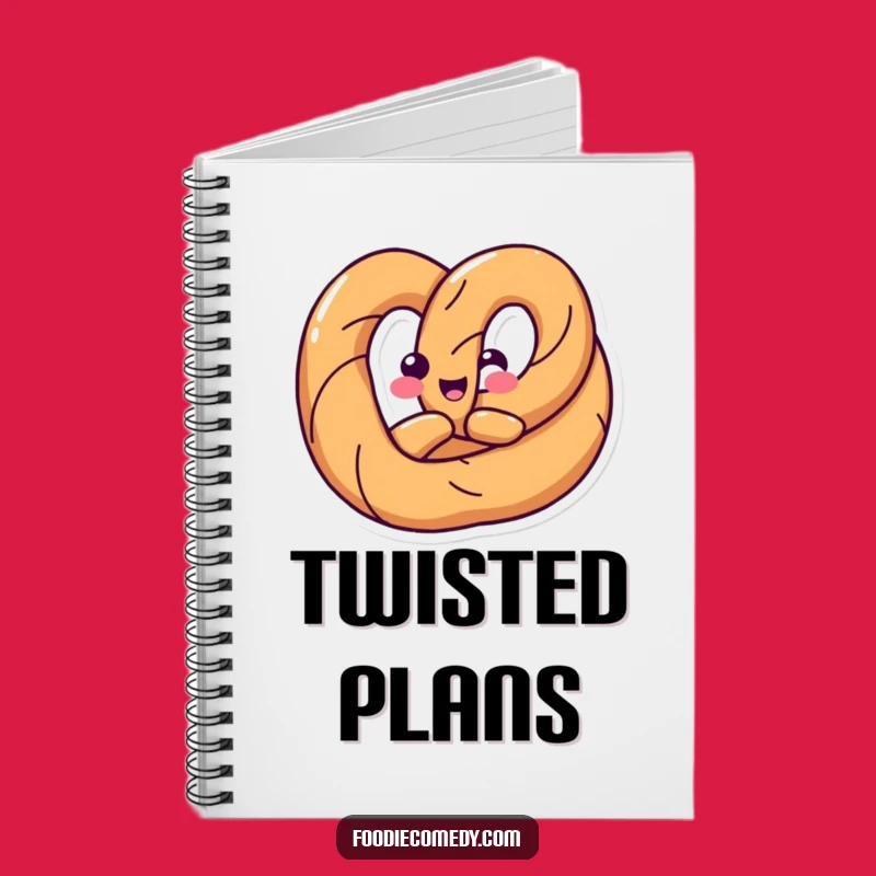 Funny Pretzel Twist Notebook: Happy Shape Fun - Humorous Journal Gift