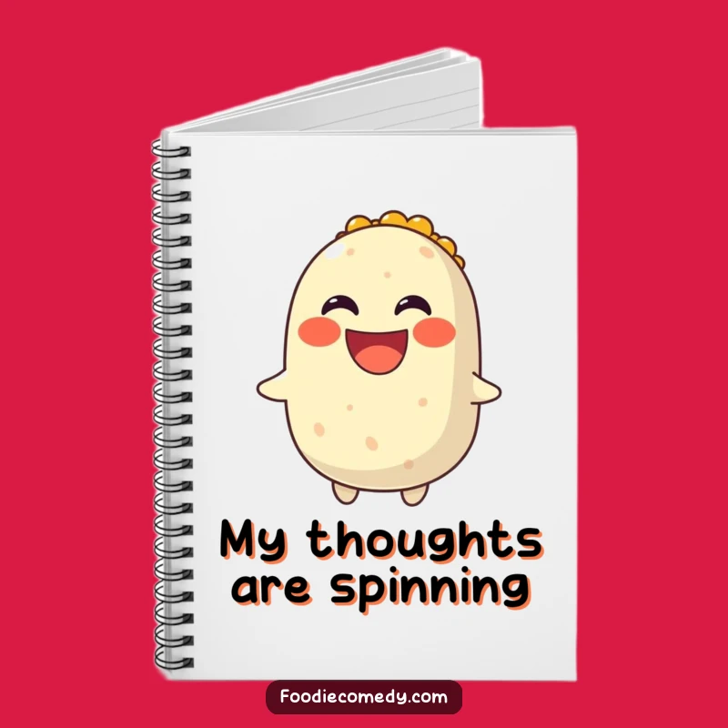 Funny Spinning Burrito Notebook - Jot Down Your Fiesta Ideas