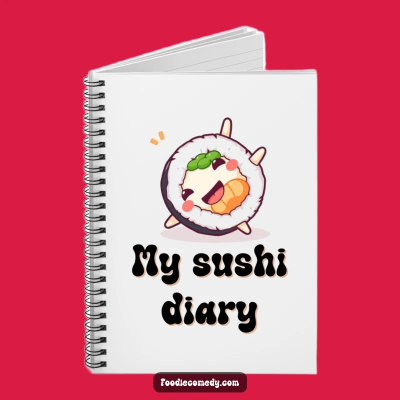 Funny Sushi Somersault Notebook: Playful Journal for Foodie Ideas & Notes