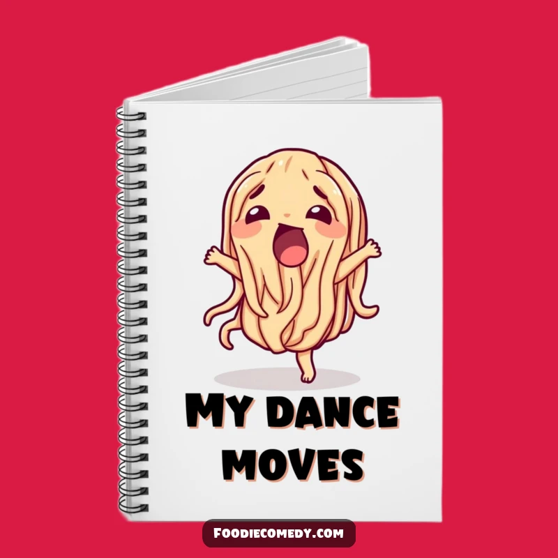 Funny Wiggling Noodle Notebook - Jot Down Your Dancing Thoughts!