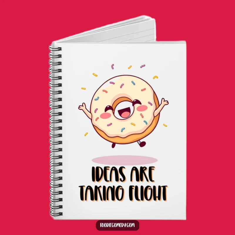 Funny Jumping Donut Notebook - Capture Your Sweetest Ideas