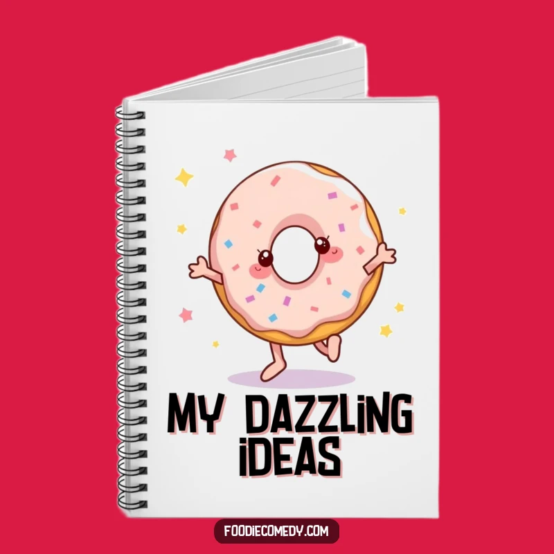 Funny Donut Disco Dancer Notebook: Jot Down Your Groovy Ideas!