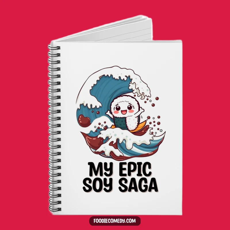 Funny Sushi Wave Notebook: Jot Down Your Delicious Ideas