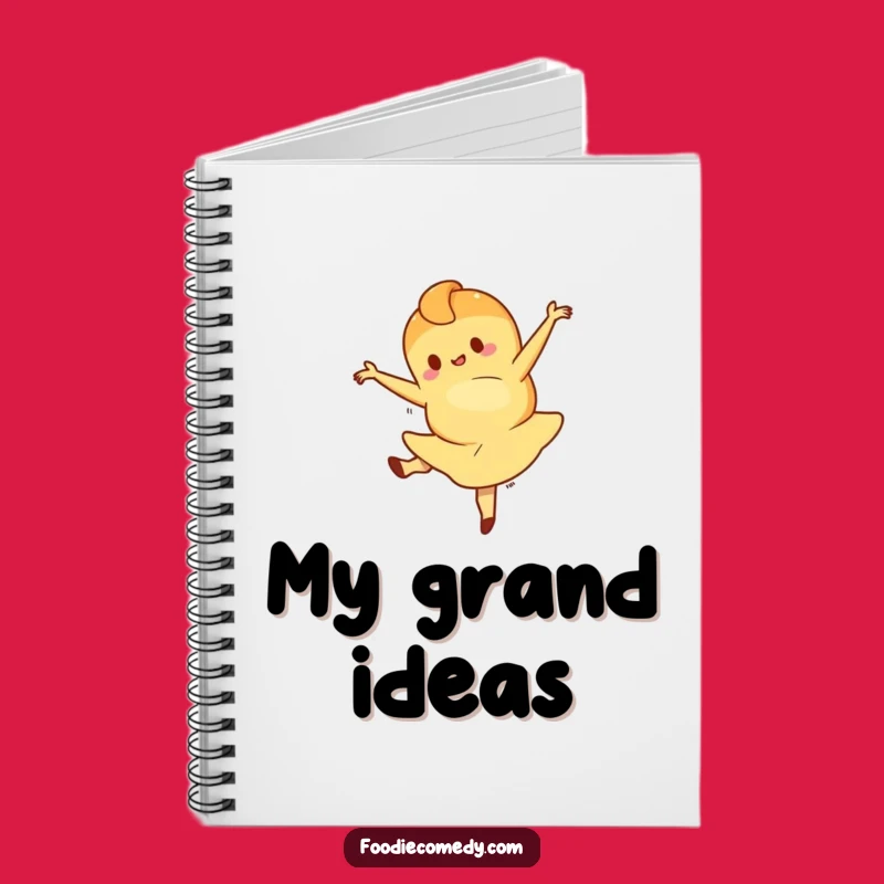 Funny Croissant Ballet Leap Notebook: Journal Your Elegance with This Character