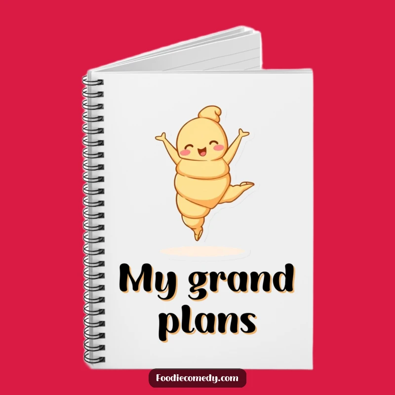 Funny Croissant Ballet Notebook: Elegant Notes, Perfect Humorous Gift!