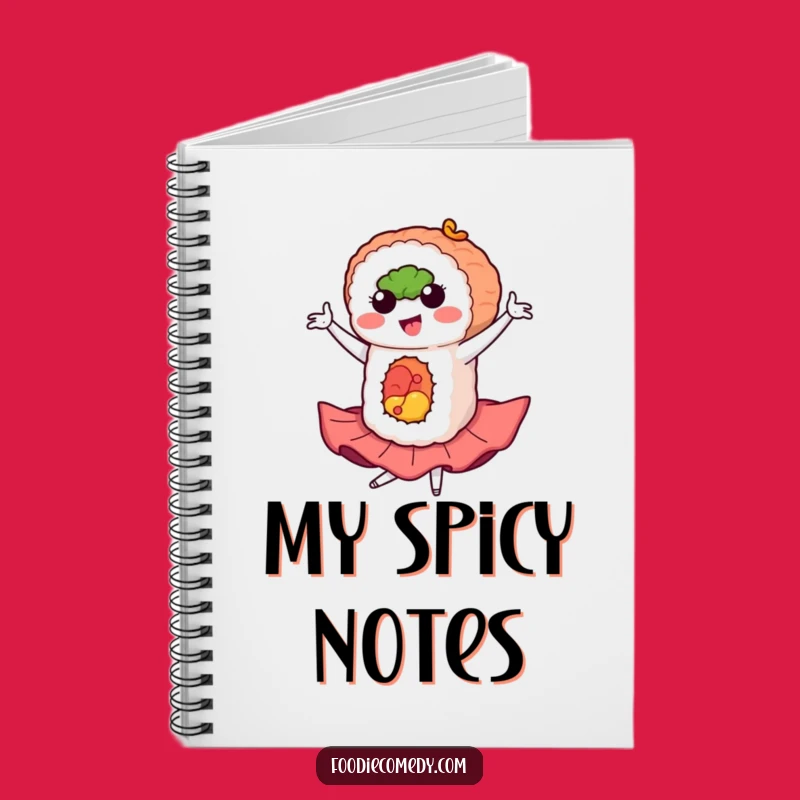 Funny Sushi Flamenco Notebook: Jot Down Ideas with Flair