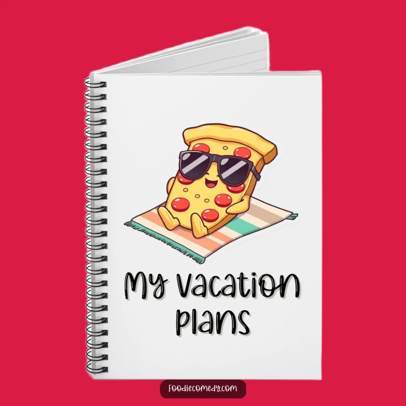 Funny Kawaii Pizza Sunglasses Notebook: Take Notes in Cool, Humorous Style