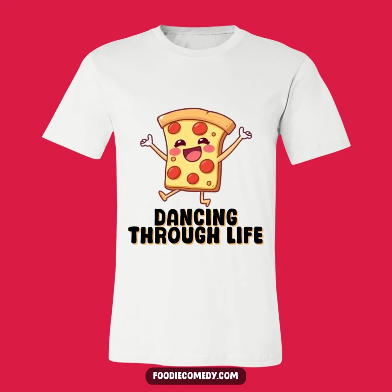 Funny Dancing Pizza T-Shirt - Show Off Your Joyful Moves