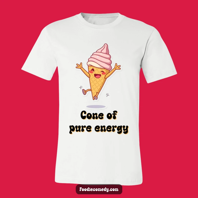 Funny Ice Cream Cartwheel T-Shirt - Dessert Lover's Energetic Tee