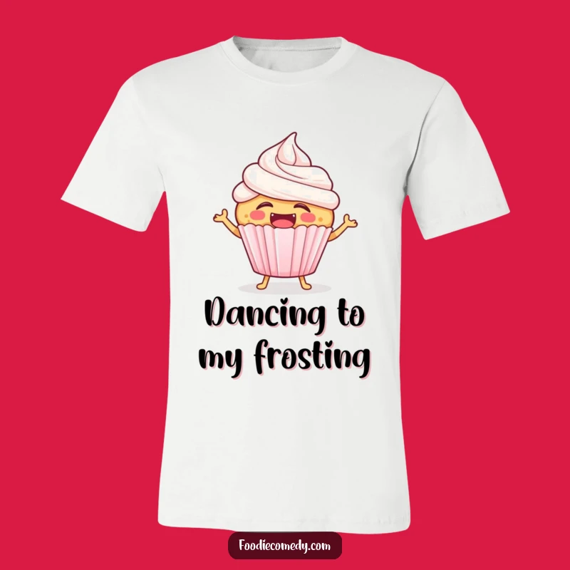 Funny Laughing Cupcake T-Shirt - Wear Your Joy with Sweet Style