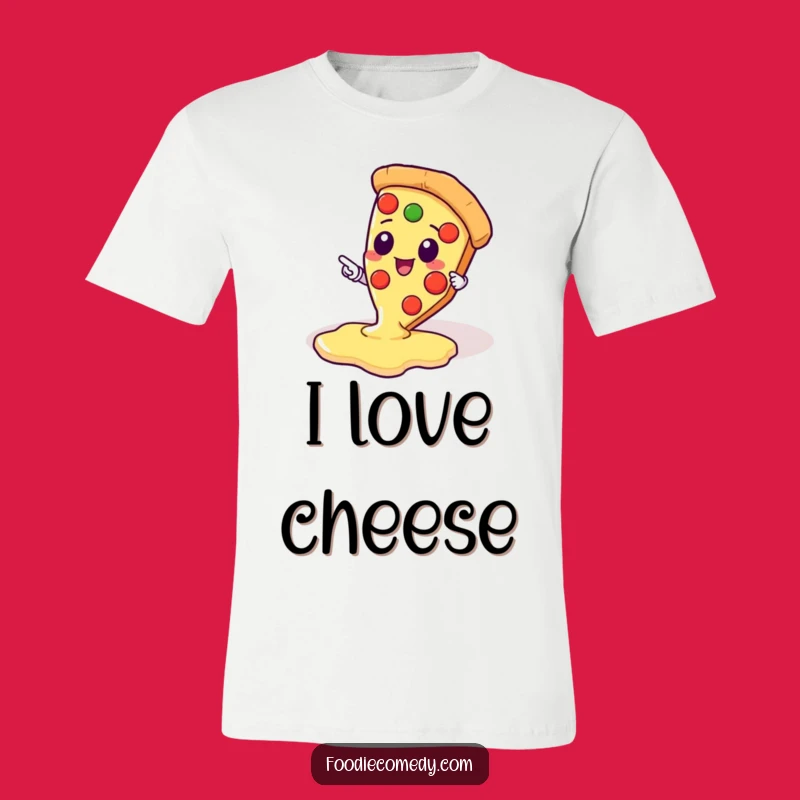 Funny Pizza Pointer T-Shirt - Goofy Kawaii Pizza Slice Shirt - Ideal Funny Gift