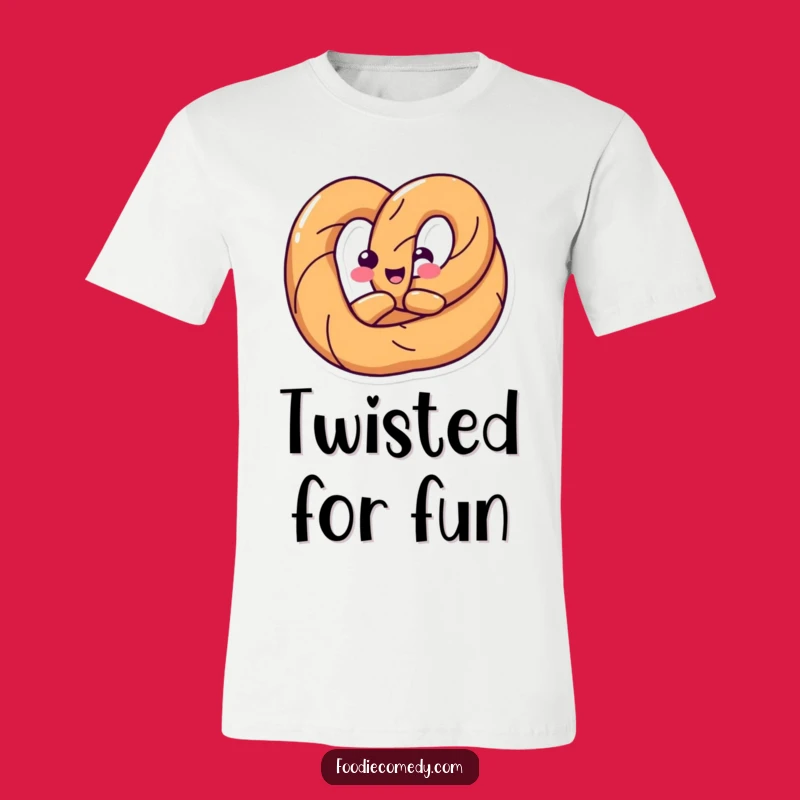 Funny Pretzel Twist T-Shirt: Happy Shape Fun - Humorous Apparel Gift