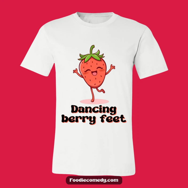 Funny Strawberry Flamenco T-Shirt - Wearable Joy!