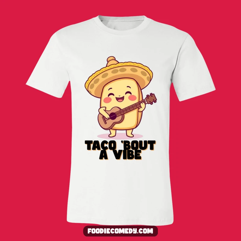 Funny Taco Sombrero Guitar T-Shirt: Wear Your Fiesta Spirit with Joy!