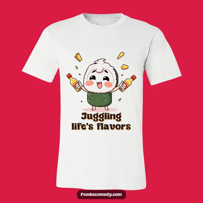 Funny Sushi Juggling T-Shirt: Wear Your Spicy Mayo Skills, Great Funny Gift
