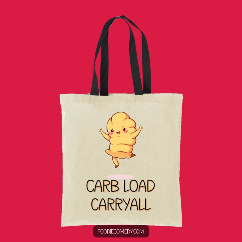 Funny Croissant Pirouette Tote Bag: Carry Your Pastry Passion in Style