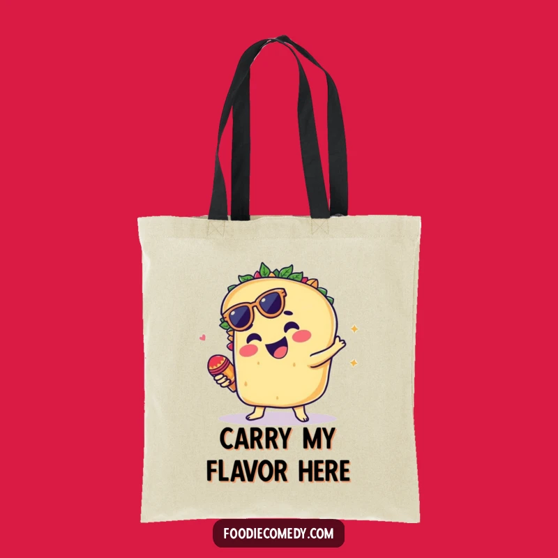 Funny Groovy Taco Tote Bag - Fiesta Essential Gift!