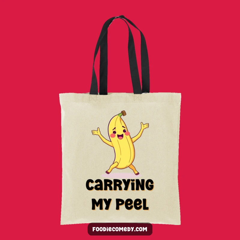 Funny Banana Peel Breakdance Tote Bag: Carry Your Funky Moves