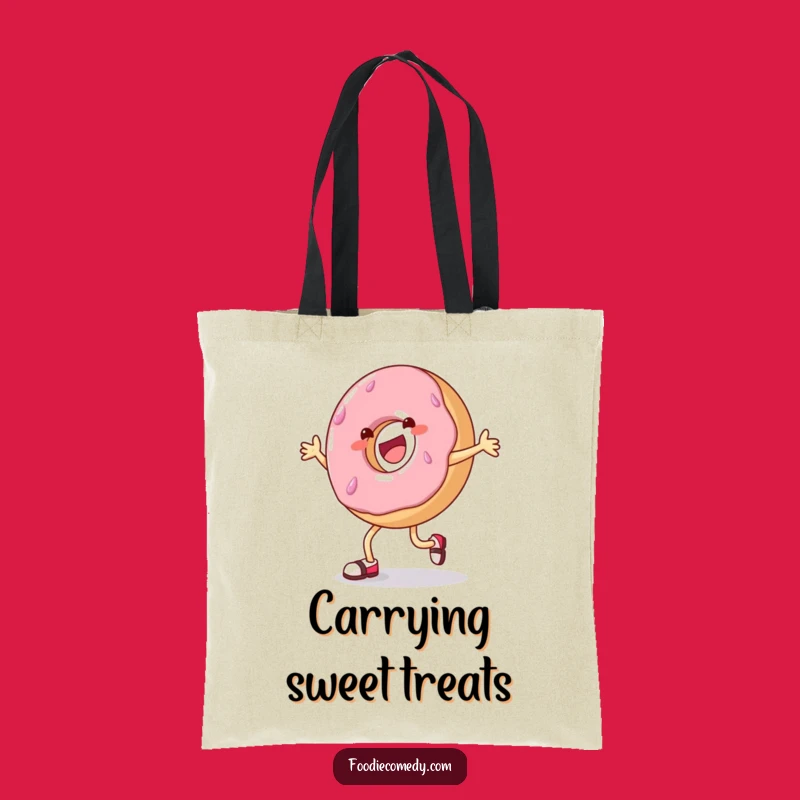 Funny Donut Tap Dance Tote Bag: Carry Your Sweetness, Perfect Gift