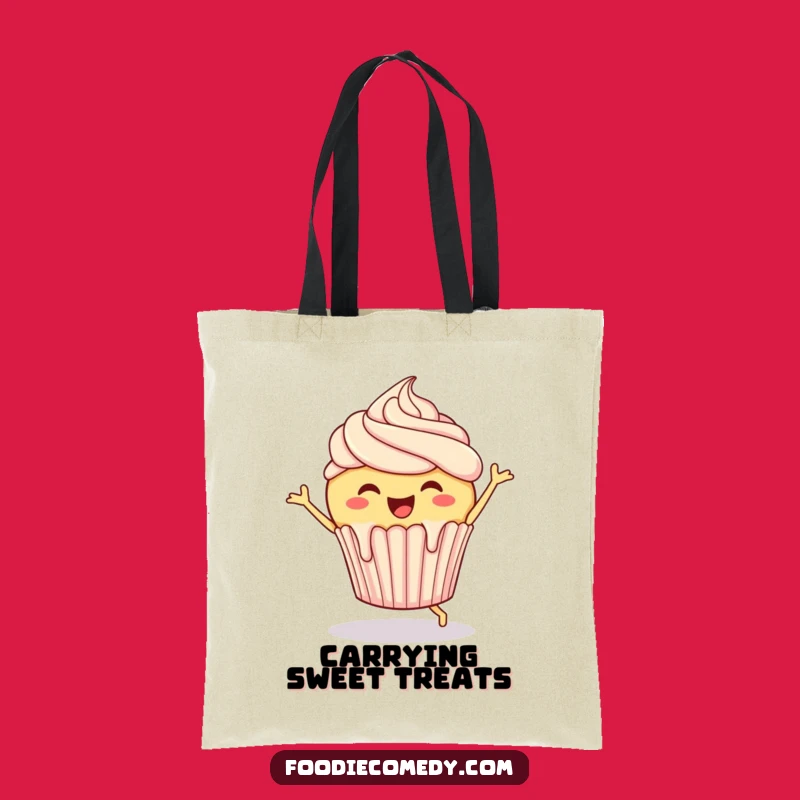 Funny Cupcake Tote Bag: Jigging Frosting Pastry Carryall, Stylish and Humorous Gift