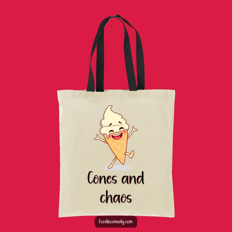 Funny Ice Cream Tote Bag: Breakdance Treat Carry All, Perfect Funny Gift!