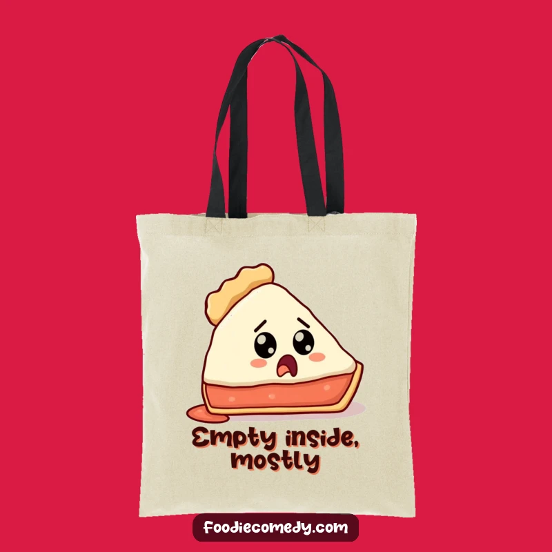 Funny Lost Crust Pie Slice Tote Bag - Carry Your Laughs Everywhere