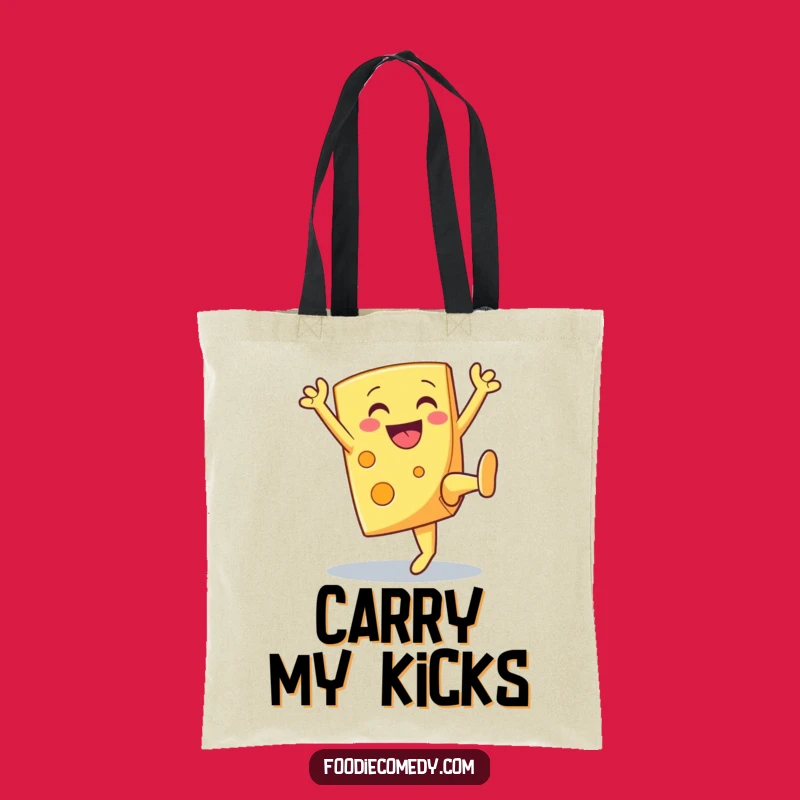 Funny Cheese High Kick Tote Bag a Stylish and Cheerful Carry-All