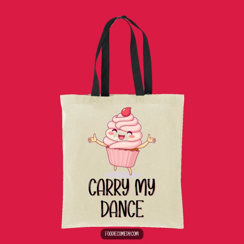 Funny Cupcake Dance Tote Bag: Carry Sweetness with Hilarious Style