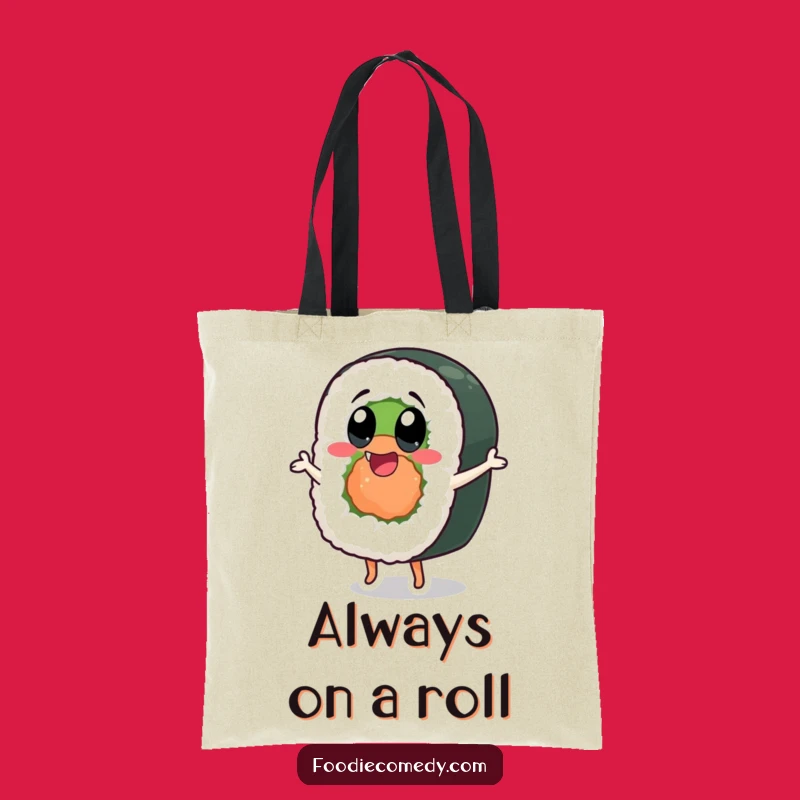 Funny Dancing Sushi Roll Tote Bag: Carry Your Joyful Style Everywhere!