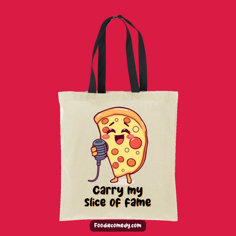 Funny Singing Pizza Slice Tote Bag: Carry Your Tunes and Treats Anywhere!