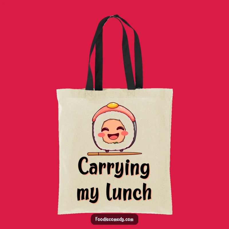 Funny Sushi Chopstick Tote Bag: Carry Your Essentials with Hilarious Foodie Flair