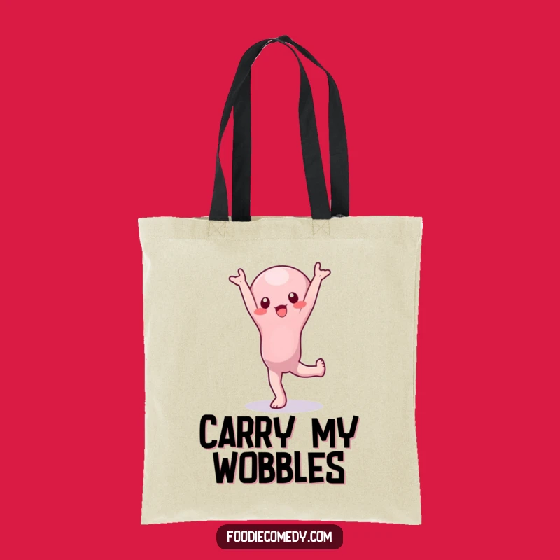 Funny Wobbly Jelly Handstand Tote Bag: Carry Your Essentials with Hilarious Wobble