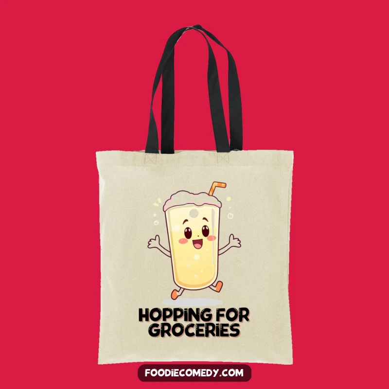 Funny Beverage Hop Tote Bag: Carry Your Essentials with Bubbly Style